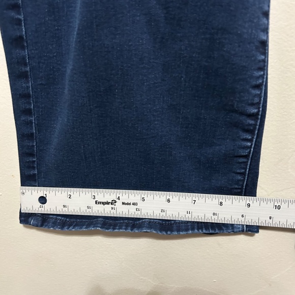 Talbots Womens Jeans 22W Blue Denim Barely Boot Cut Dark Wash Stretch 29" Inseam - Picture 10 of 10